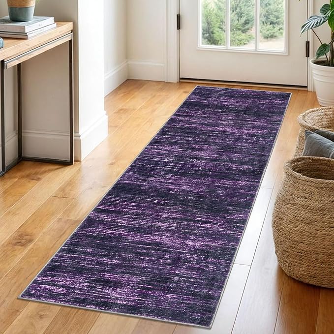 2x6 Modern Abstract Runner Rug for Hallways, Non-Shedding Washable Runners for by SiiloomRug