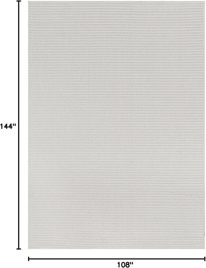Beverly Rug Micro Loop Large Area Rug White 9x12 Modern Luxury Trellis - Image 2