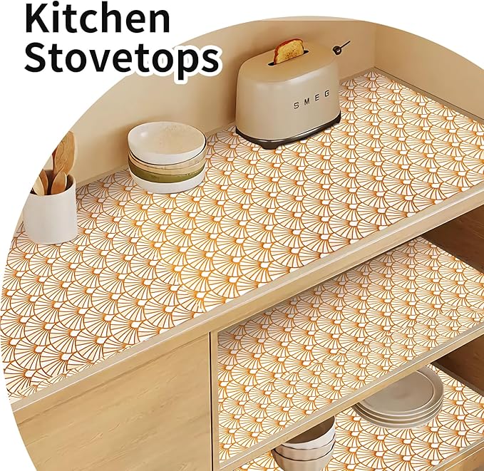 Drawer and Shelf Liner for Kitchen Cabinet: 17 in X 20 Ft Waterproof Shelf - Image 7