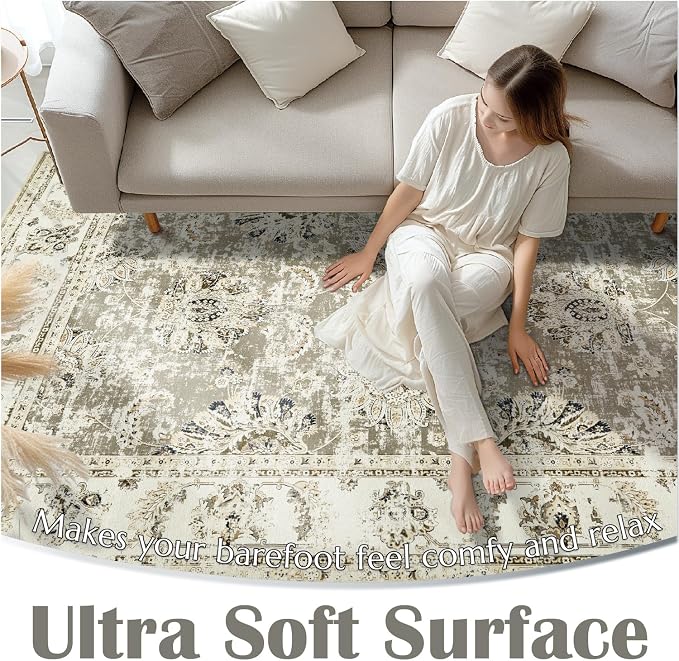 jinchan Fiora Hallway Runner Rug 3x10 Washable Runner - Image 6