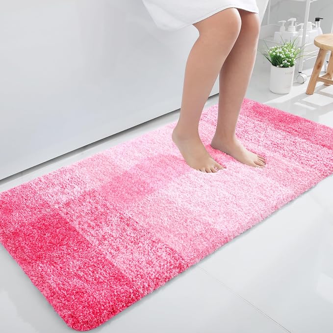 OLANLY Bathroom Runner Rugs 44x24, Extra Soft Absorbent Microfiber Bath Rugs by OLANLY