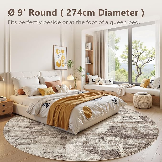 Abstract Living Room Rug 9x9 - Image 9