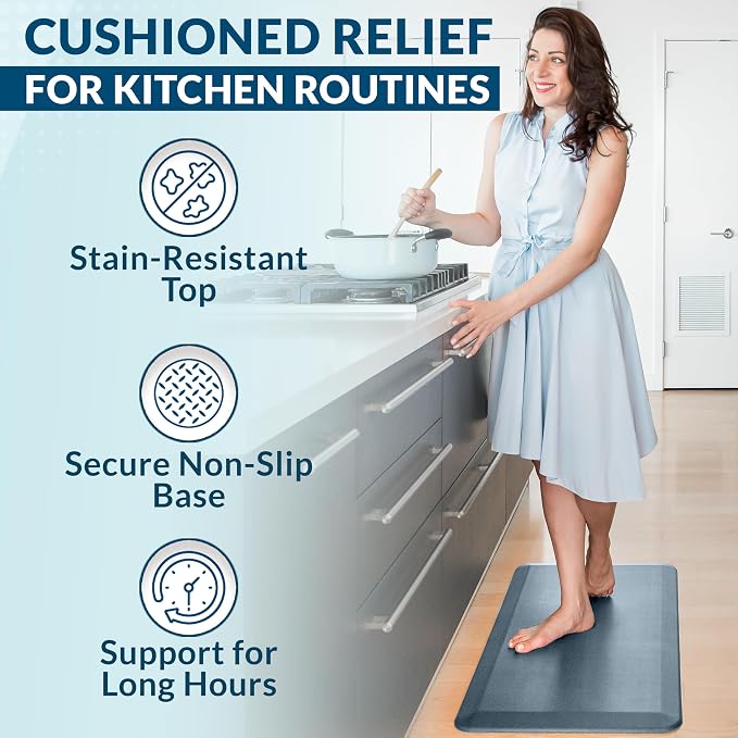 ComfiLife Anti Fatigue Floor Mat – 3/4 Inch Thick Perfect Kitchen Mat, Standing - Image 5