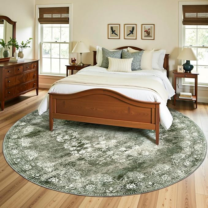 jinchan Round Rug 7ft Area Rug - Image 8