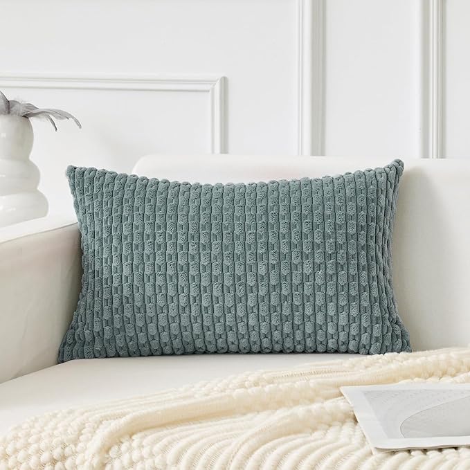 Kevin Textile 14x24 Inch Pillow Cover 1 Pack Boho Decorative Soft Striped by KevinTextile