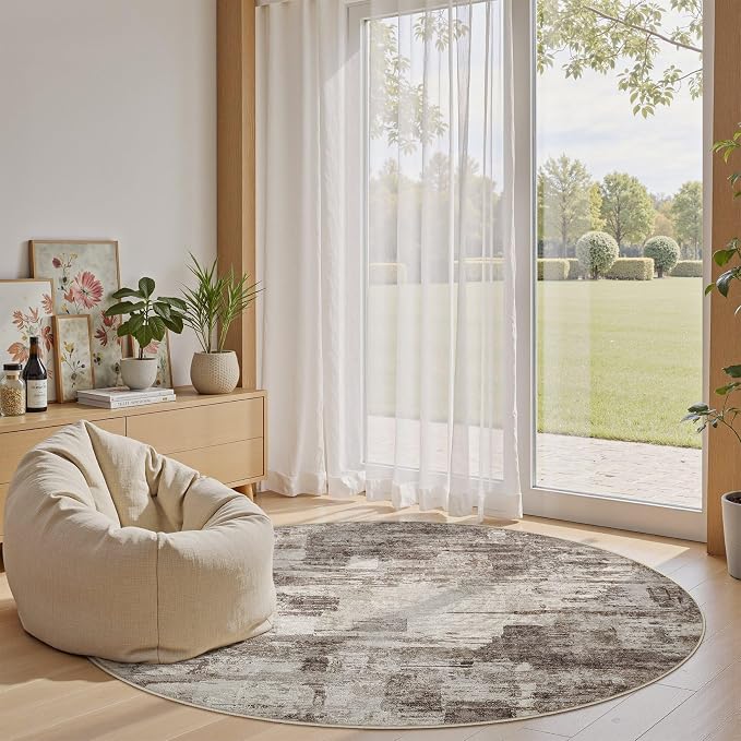 Abstract Living Room Rug 9x9 - Image 5