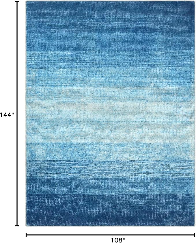 Wonnitar Modern Ombre Washable Area Rug, Non-Slip Soft Dining Room Rug - Image 2