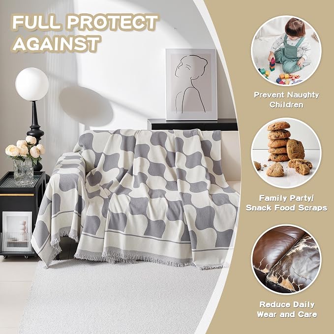 MEETSKY Couch Cover Super Soft Couch Covers - Image 5