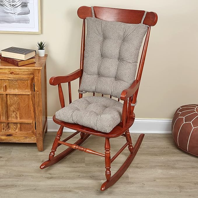 Klear Vu Omega Non-Slip Rocking Chair Cushion, Assembled in USA, Thick Tufted by KlearVUHomeTextiles