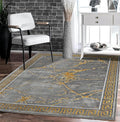 GLORY RUGS Area Rugs Marble 5X7 Grey Gold Carpet Modern Abstract Rug Living by GLORYRUGS