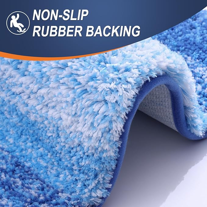 OLANLY Bathroom Runner Rugs 44x24, Extra Soft Absorbent Microfiber Bath Rugs - Image 4