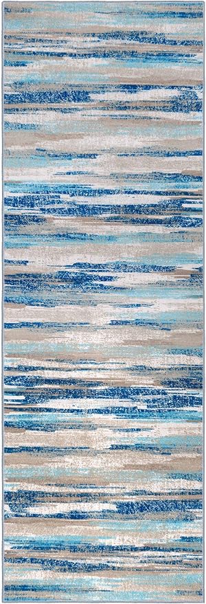Modern Abstract Runner Rug 2.6x18 - Image 9