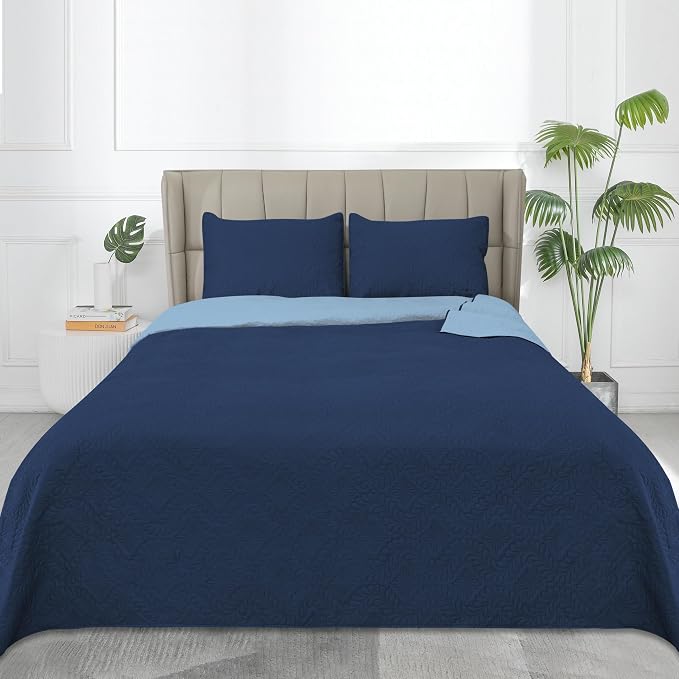 Easy-Going Full/Queen Size Reversible Quilt Set - Image 2