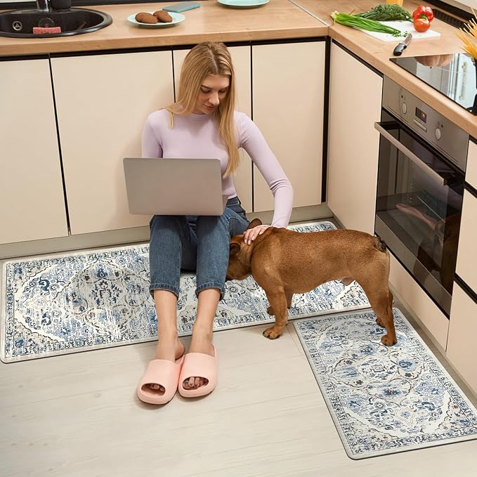 Ileading Anti Fatigue Kitchen Rugs Sets of 2 Cushioned Kitchen Mats - Image 7