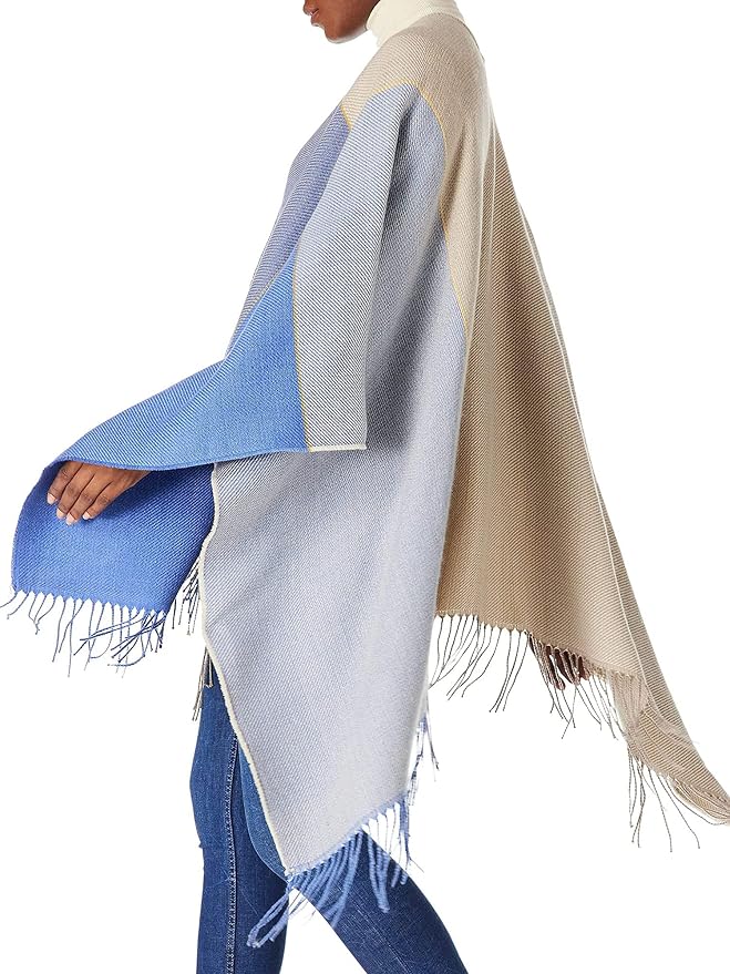 Breezy Lane Women's Shawl Wraps Warm Poncho Ruana Wrap Cardigan - Image 3