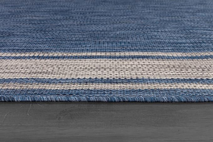 Beverly Rug Large Outdoor Rug 9x12 Modern Bordered Area Rugs - Image 6