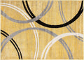 Rugshop Wavy Circles Design Accent Rug, Carpet by Rugshop