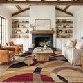 Rugshop Contemporary Abstract Circles Perfect by Rugshop