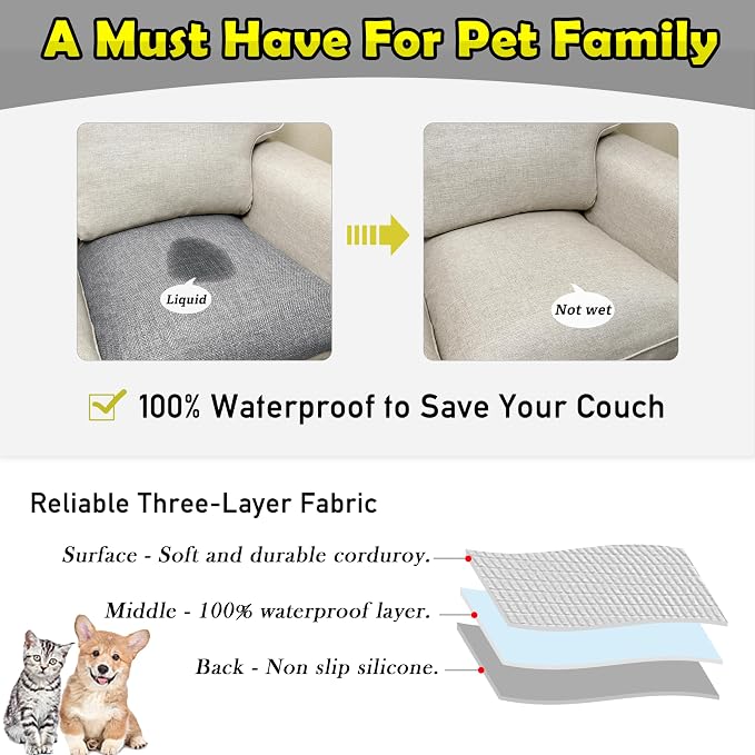 Couch Arm Covers, Waterproof Armrest Cover - Image 3