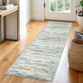 2x6 Modern Abstract Runner Rug for Hallways, Non-Shedding Washable Rug for by SiiloomRug