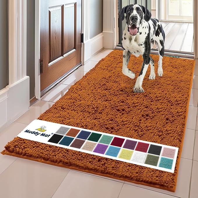 Muddy Mat® AS-SEEN-ON-TV Highly Absorbent Microfiber Dog Door Mat and Pet Rug by MuddyMat%C2%AE