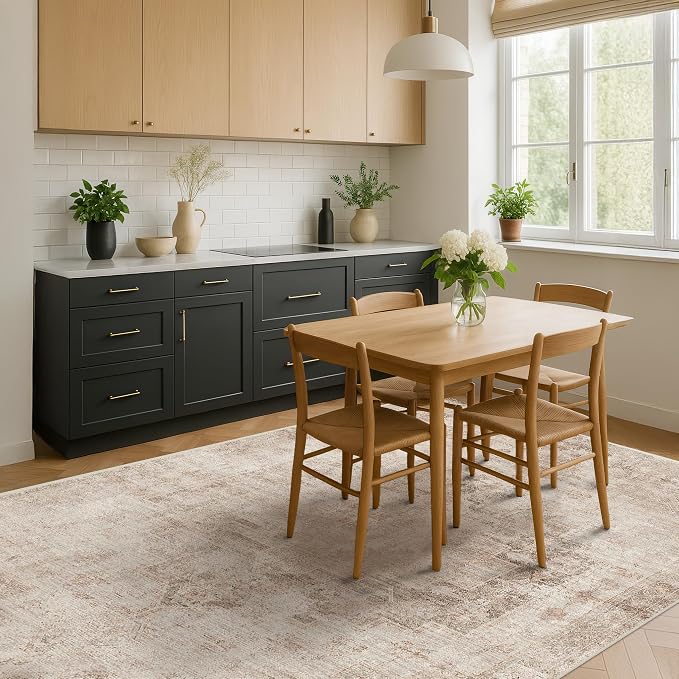 Distressed Farmhouse 5x7 Washable Rug - Image 6