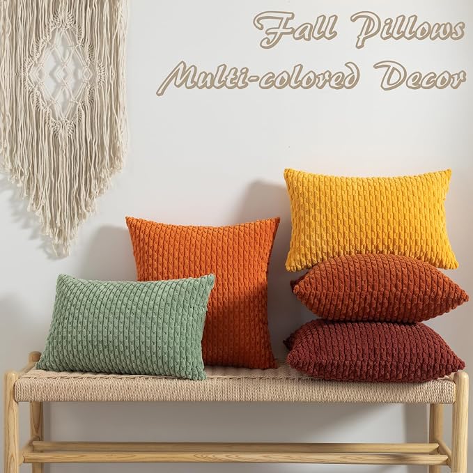 Kevin Textile 12x20 Inch Pillow Cover 1 Pack Boho Decorative Soft Striped - Image 8