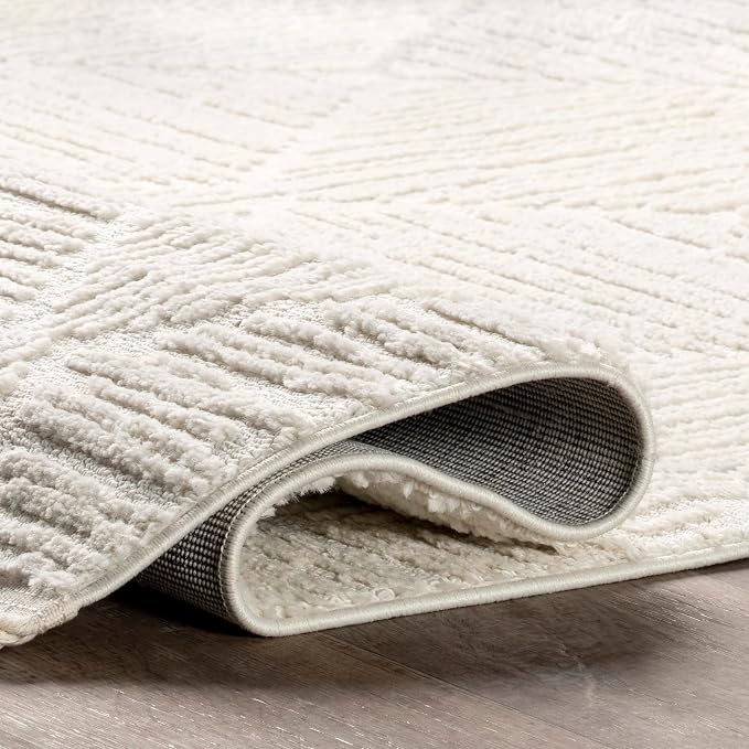 nuLOOM Kerry Cream, Soft and Cozy, High Traffic, Stain Resistant, Easy Clean - Image 5