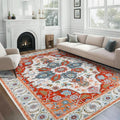 WILLSUN Washable Area Rugs, 8x10 Non-Slip Boho Large Area Rugs by Embracethewarmthofhome