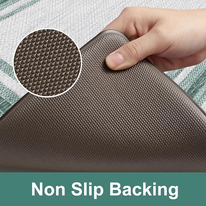 KIMODE Anti Fatigue Kitchen Mats, Farmhouse Kitchen Rugs Non Slip Rubber Backing - Image 4