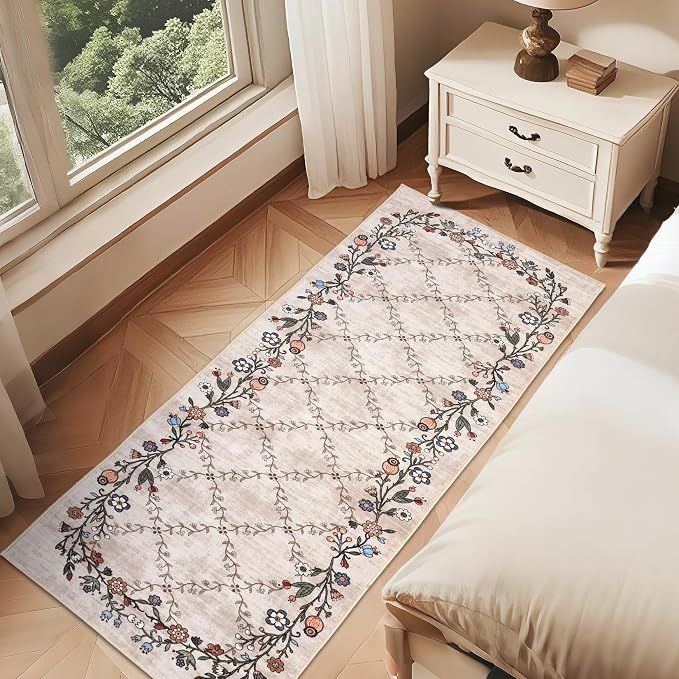 GarveeHome 2x6 Washable Floral Runner Rugs - Image 4