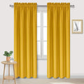 DWCN Yellow Room Darkening Blackout Curtains by DWCN