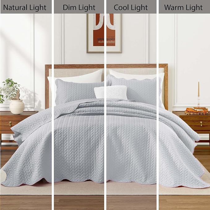 IR Imperial Rooms Queen Quilt Bedding Set Size + 2 Pillow Shams - Image 7