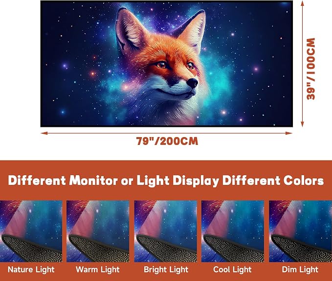 Galaxy Fox Rug 3D Cute Foxes Area Rugs - Image 2