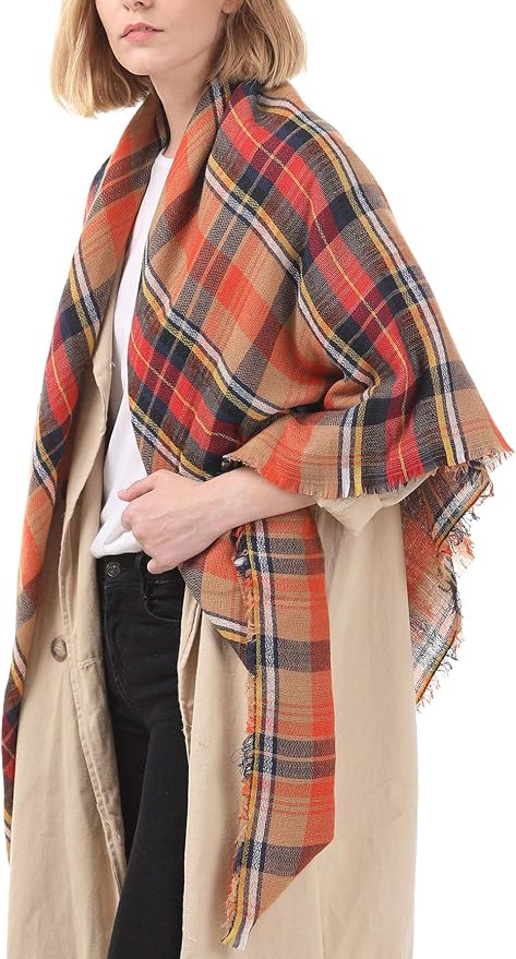 American Trends Women's Cozy Warm Winter Fall Blanket Scarf Stylish Soft Chunky - Image 5
