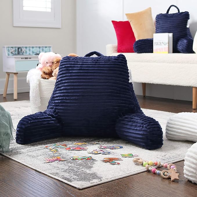 Hearth & Harbor Reading Pillow for Bed Adult – Back Pillow for Sitting in Bed - Image 7