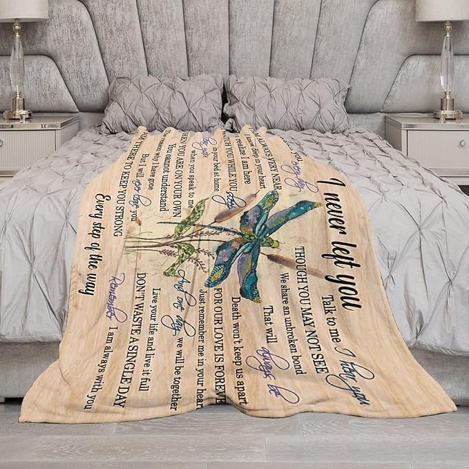 Dragonfly Blanket Memorial Sympathy Gifts - Image 4