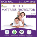 Split King Waterproof Mattress Protector by FourSeasonsEssentials