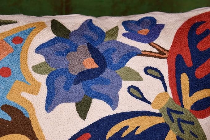 Butterfly Floral Decorative Pillow Cover Moth Botanical Flower Pillowcase Couch - Image 7