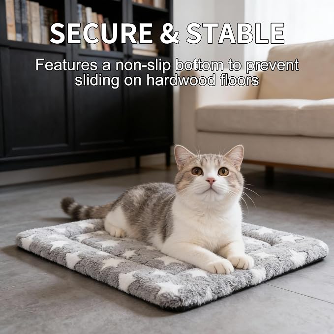 Dog Crate Mat, 4 Piece Reversible Pet Bed, Machine Washable, Small Dogs & Cats - Image 2