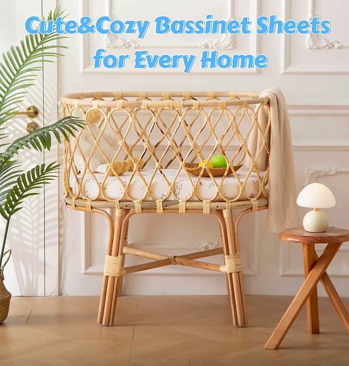 SDY Jersey Bassinet Sheets for Baby Boys and Girls, 32 "x 16 "x 4", 2 Pack - Image 8