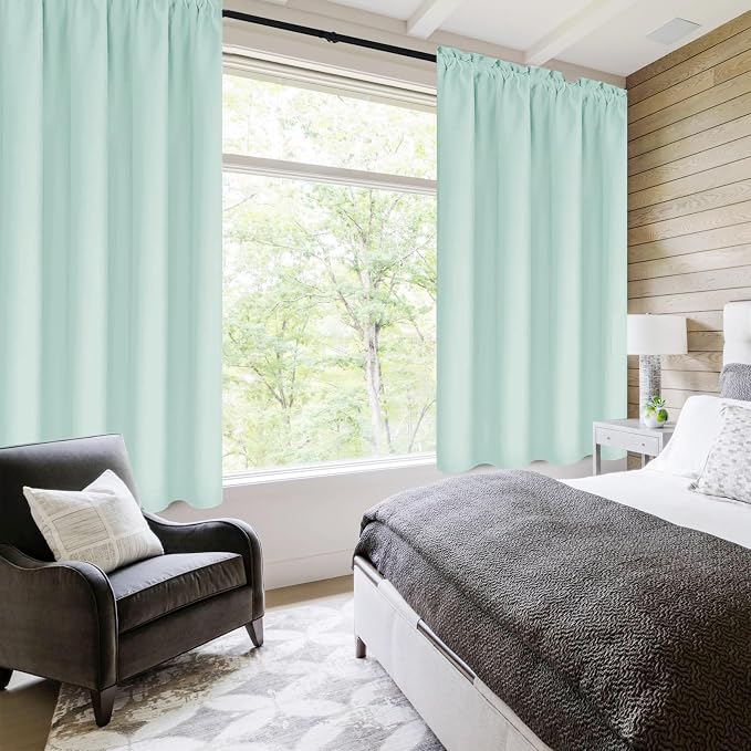 DWCN Blackout Curtains Thermal Insulated, Energy Saving & Noise Reducing - Image 2
