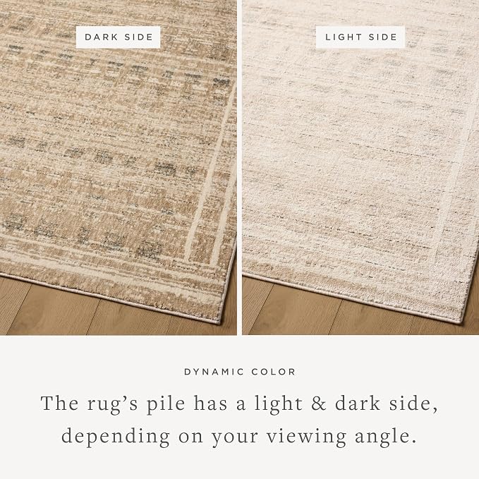 Loloi Jeremiah Brent Bleecker Collection BLE-07 Khaki/Natural 6'-7" x 9'-3" - Image 4