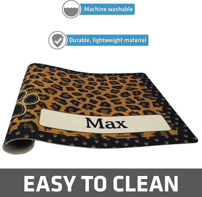 Drymate Personalized Pet Bowl Placemat, Custom Dog & Cat Food Feeding Mat - Image 4