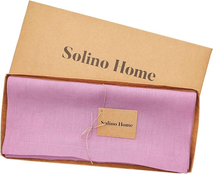 Solino Home Linen Violet Table Runner 90 Inches Long - Image 5
