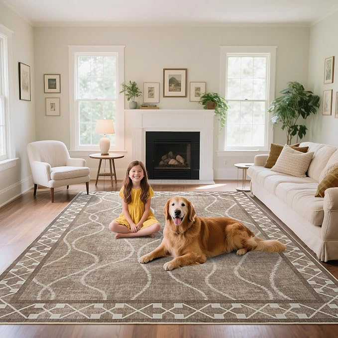 Area Rugs 6x9 Washable Rug, Non-Slip Rugs - Image 3