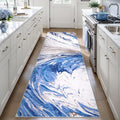 Ciicool 2x6 Washable Runner Rug, Modern Abstract Swirl Soft Hallway Rugs Runner by CIICOOLHomeDeco