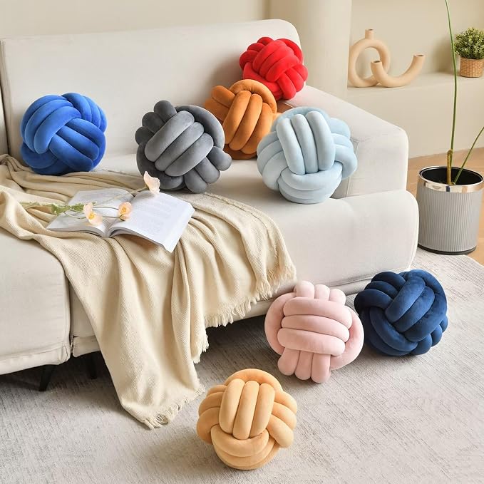 Decorative Throw Knot Pillow Ball - Image 5