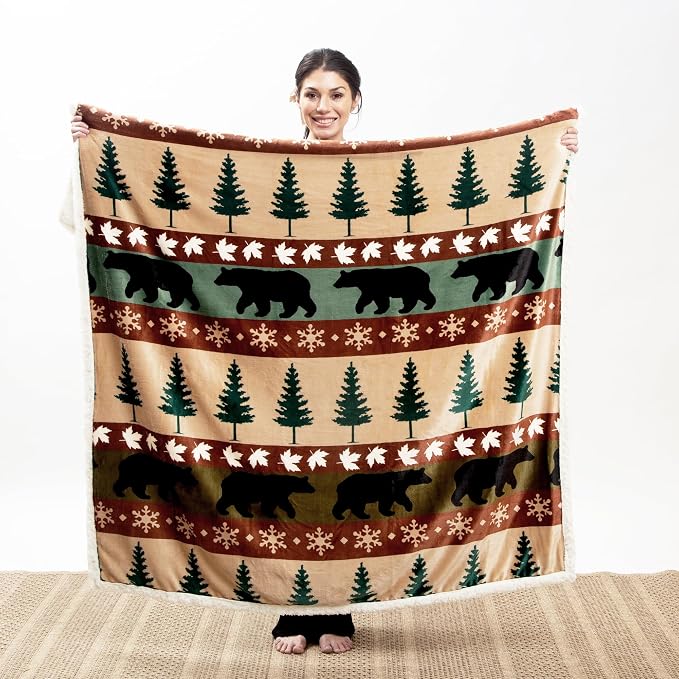 CARSTENS, INC. Ultra Premium Super Soft Plush Sherpa Fleece Oversized Throw - Image 4