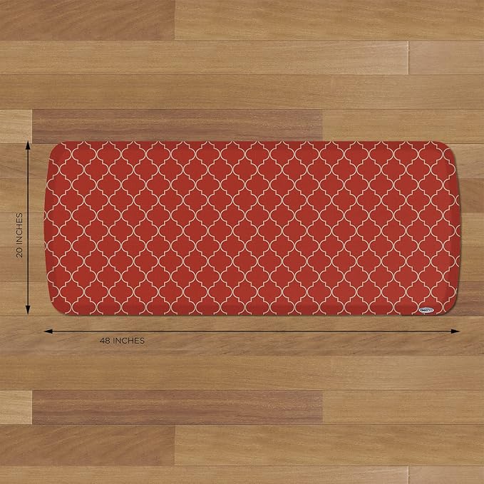 GelPro Elite Premier Anti-Fatigue Kitchen Comfort Floor Mat, Lattice Garnet - Image 8
